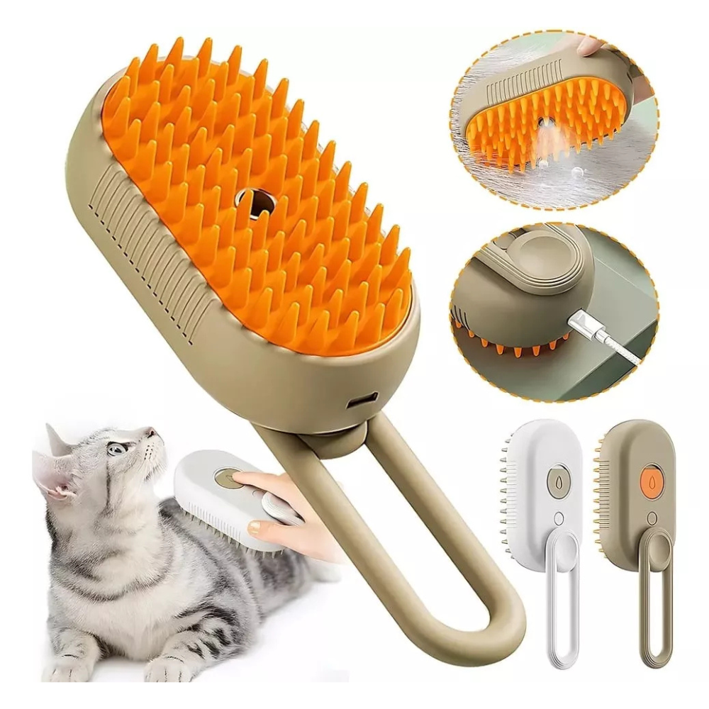 Cepillo Eléctrico Para Mascotas 3 En 1